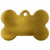 Kennel Brass Antique Bone Shape Tag