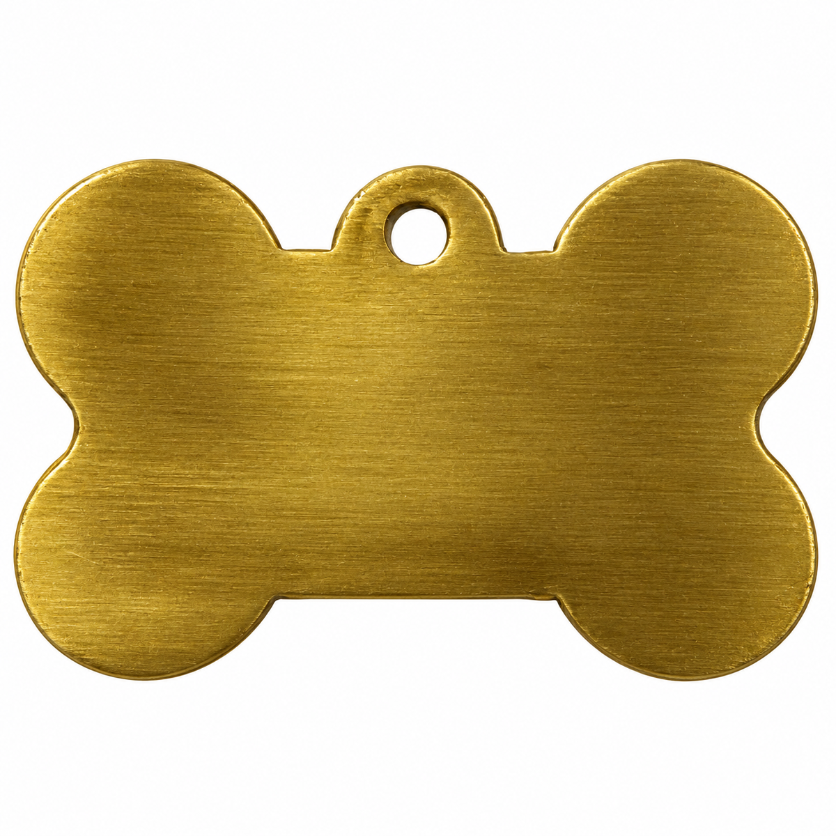 Kennel Brass Antique Bone Shape Tag