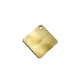 Kennel Brass Antique Diamond Shape Tag