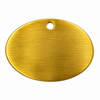 Kennel Brass Antique Oval Shape Tag