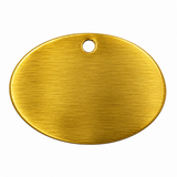 Kennel Brass Antique Oval Shape Tag