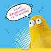 Squeeezys Monster Brother Yellow Latex Dog Toy