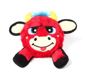 Gigwi Plush Jumball Red Bull Dog Toy