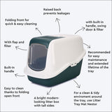 Savic Nestor Hooded Cat Toilet Home – With Door & Filter