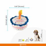 Fofos Birthday Cake Dog Toy