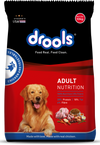Drools Chicken & Vegetable Adult Dog Dry Food 10 kg With Chicken Chunk In Gravy Adult Dog Pouch (12 pcs Of 60 g Free)