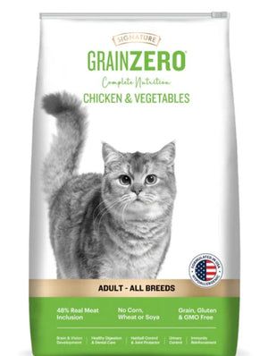 Signature Grainzero Adult All Breed Chicken & Vegetable Cat Dry Food