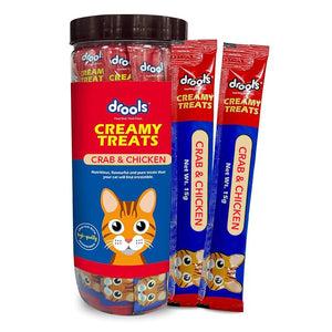 Drools Crab & Chicken Creamy Cat Treat Jar