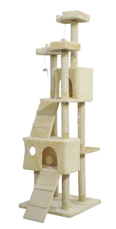 Pets Empire Cat Tree With Multi-Level & Condo Scratching Post