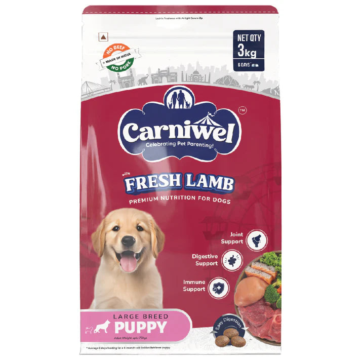 Carniwel Fresh Lamb Large Breed Puppy Dry Food