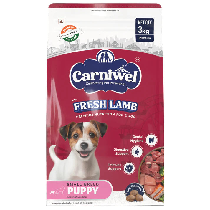 Carniwel Fresh Lamb For Small Breed Puppy Dry Food