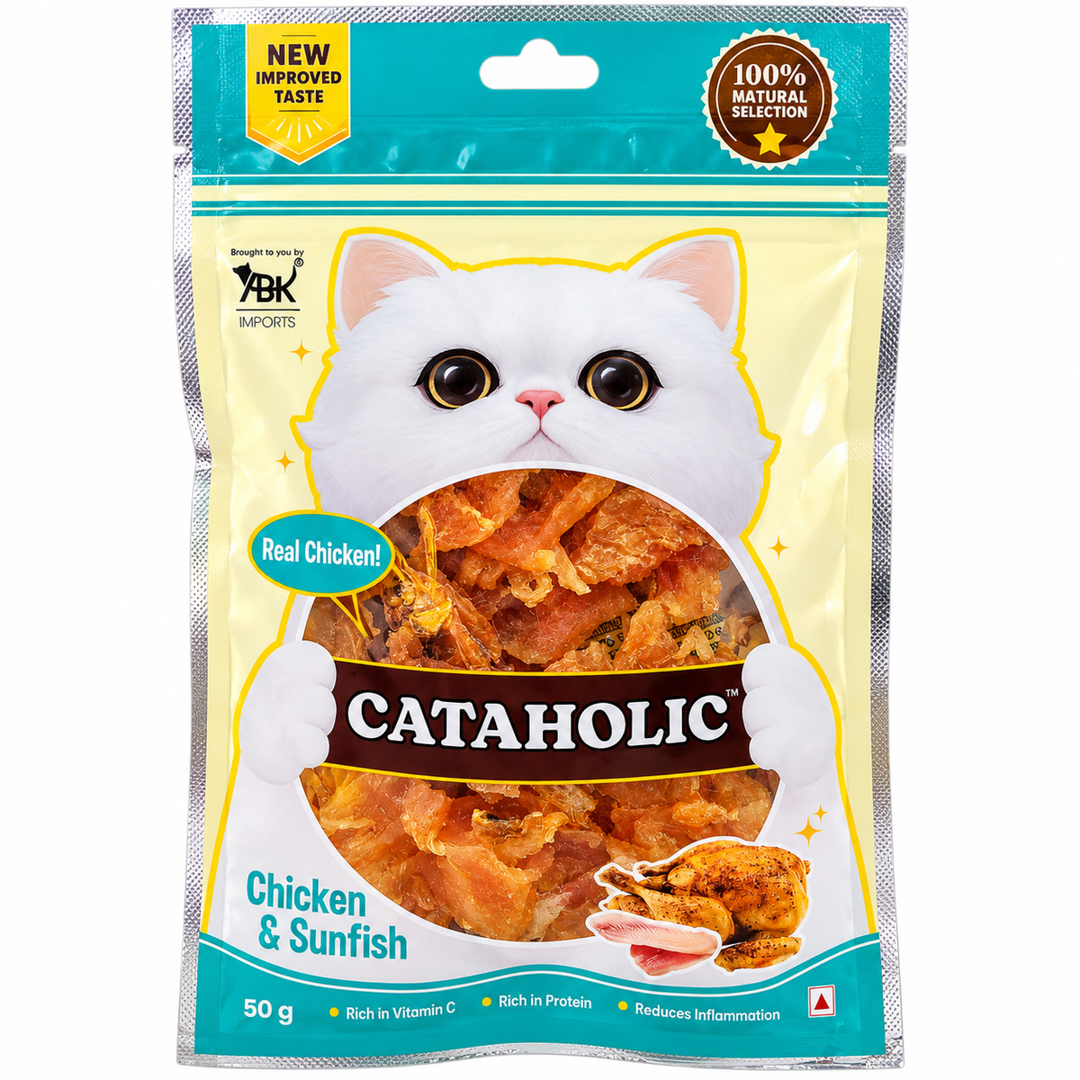 Cataholic Neko Spiral Soft Chicken & Sunfish Cat Treat
