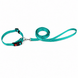Kennel Soft Nylon Adjustable Click Collar & Leash Set (1 1/4