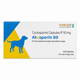 Vivaldis :Atosporin 50mg Capsules (Cyclosporin) For Dogs