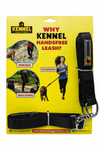 Kennel Flexi Nylon Hands - Free Leash With Adjustable Waist Belt