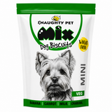 Naughty Pet Mix Veg Wheat Free Mini Dog Biscuits Pouch