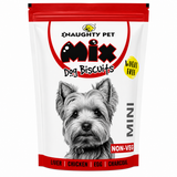Naughty Pet Mix Non-Veg Wheat Free Mini Dog Biscuits Pouch
