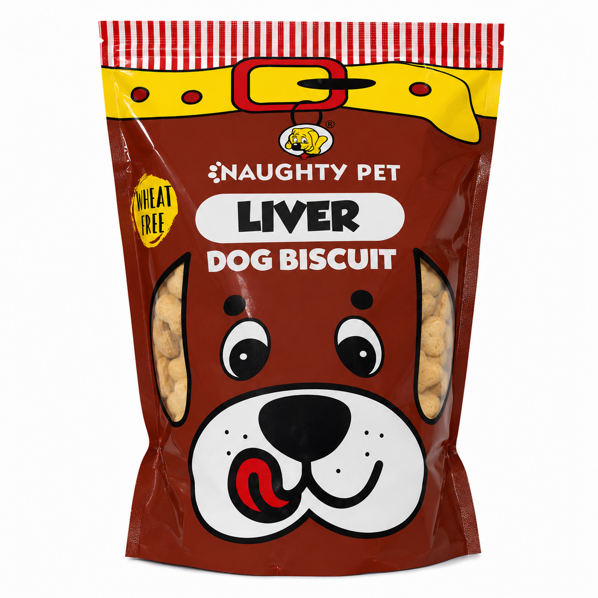 Naughty Pet Liver Wheat-Free Dog Biscuits Pouch