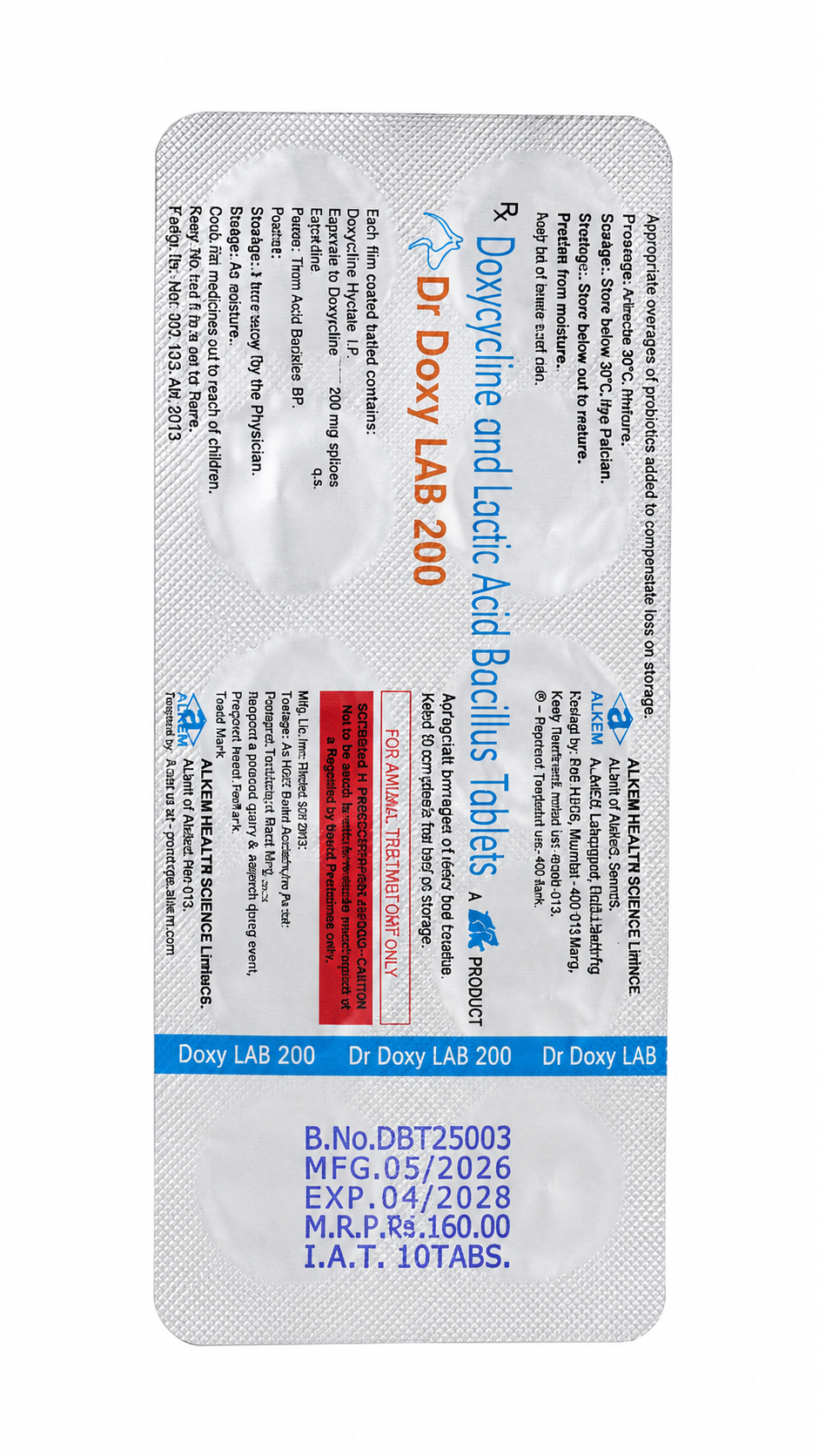 Ttk Dr Doxy Lab 200Mg Tablets