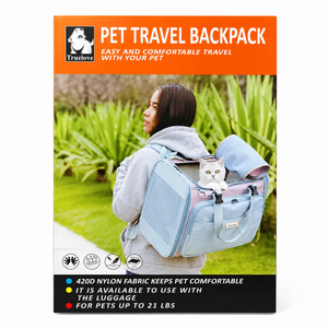 Truelove Backpack Breathable Adjustable Shoulder Strap Dog & Cat Bag-Wistful Mauve