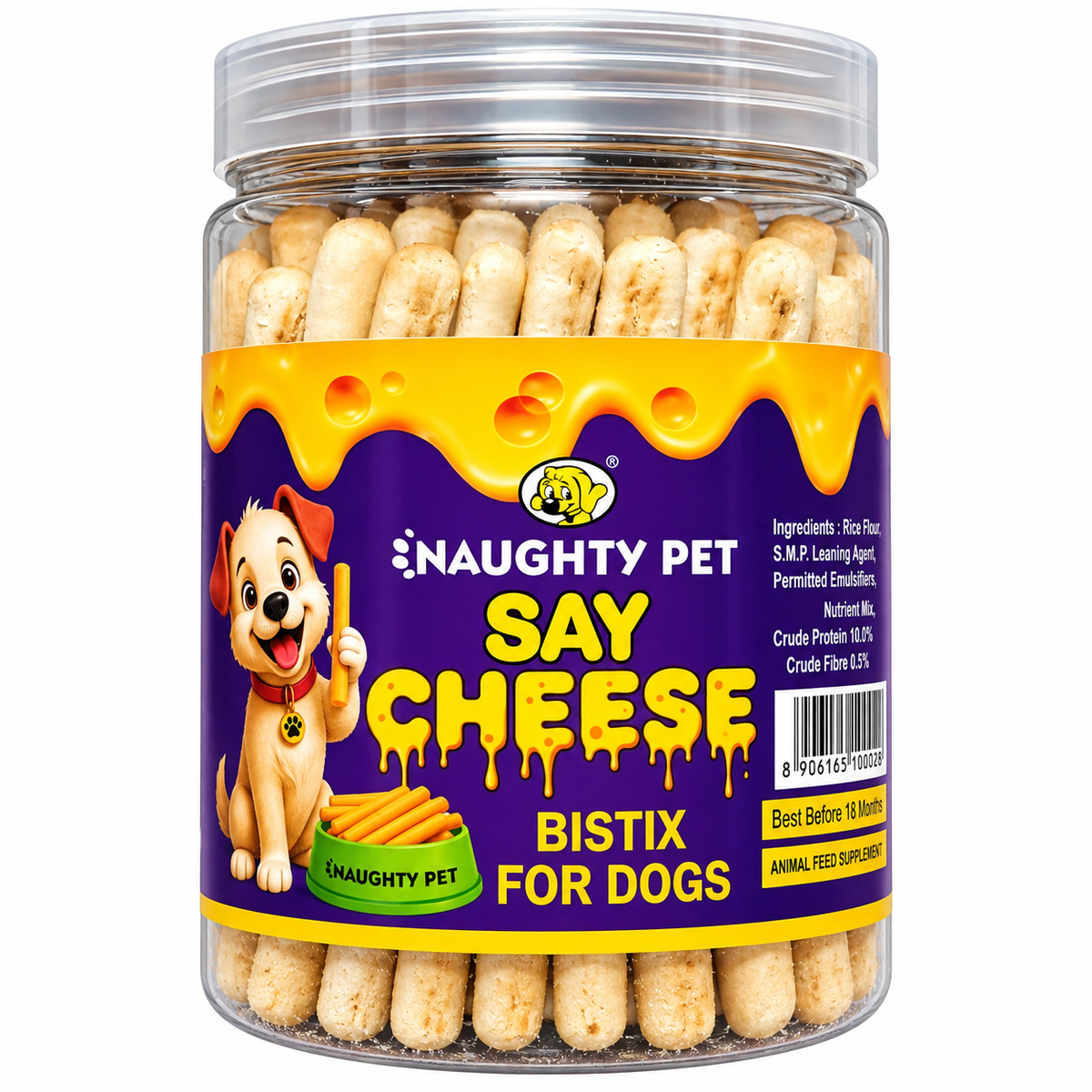 Naughty Pet Cheese Stix Bistix For Dogs