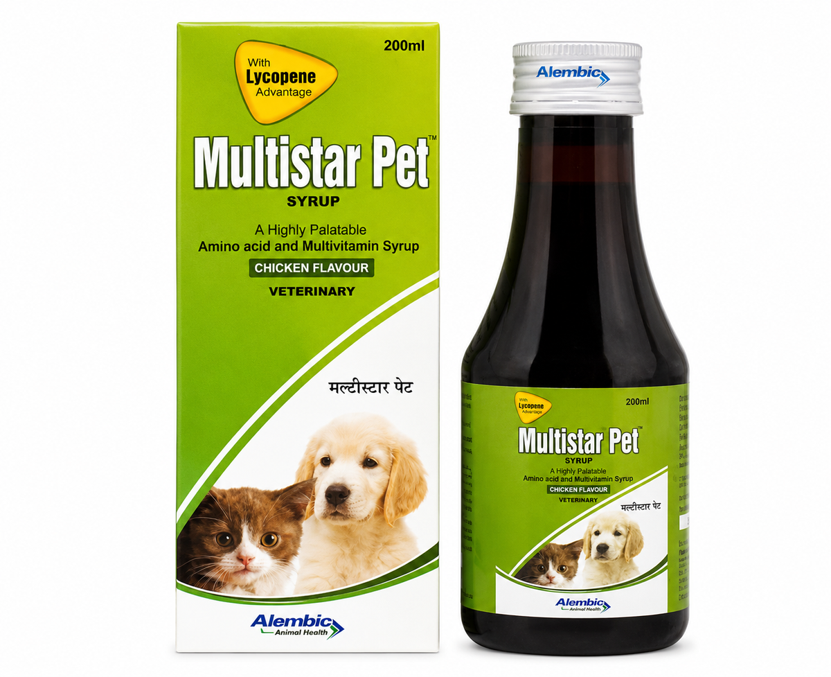 Pet Mankind Multistar Pet Amino Acid And Multivitamin Syrup Chicken Flavour For Dogs & Cats