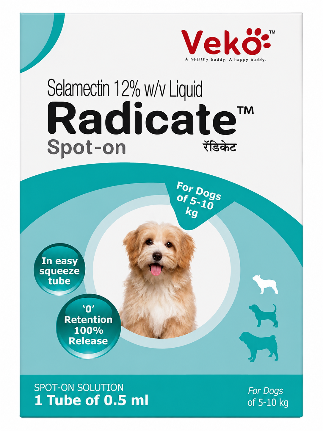 Veko Radicate Spot-On Solution for Dogs (5–10 kg)