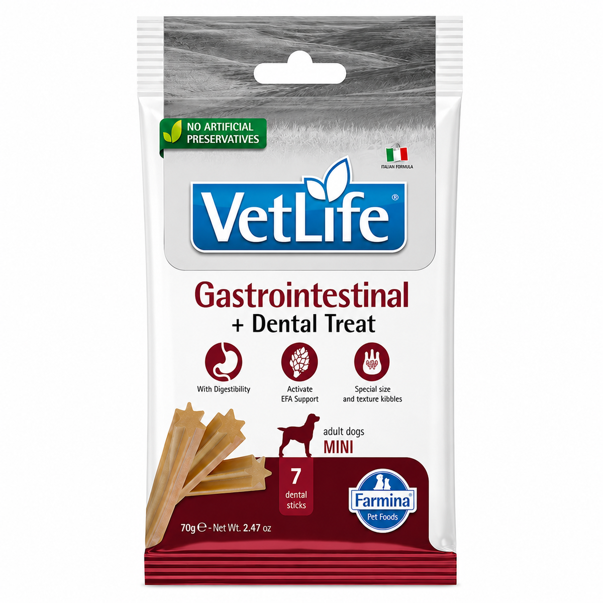 Farmina : VetLife Gastrointestinal Dental Treat for Mini Adult Dogs