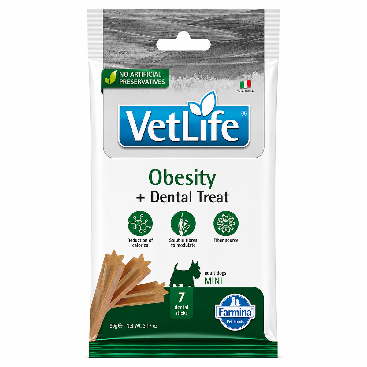 Farmina : VetLife Obesity Dental Treat for Mini Adult Dogs