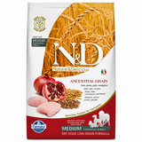 Farmina N&D Ancestral Grain Chicken Spelt Oats & Pomegranate Medium Adult Dog Dry Food