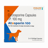 Vivaldis: Atosporin 100mg Capsules (Cyclosporin) – For Dogs