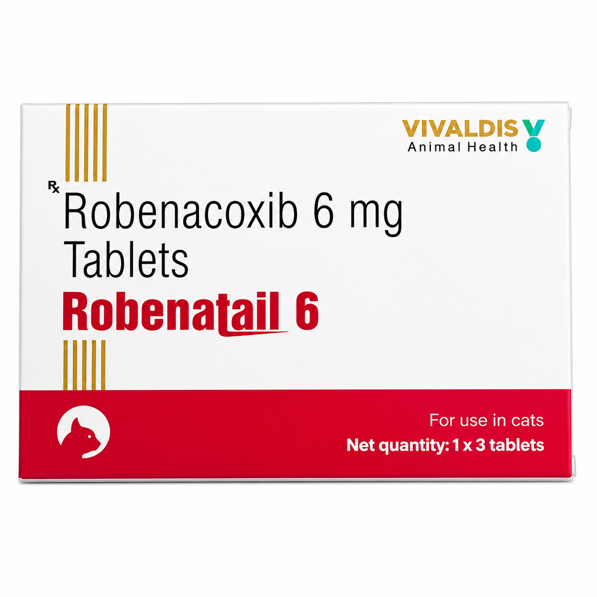 Vivaldis : Robenatail 6 mg Robenacoxib Tablets for Cats