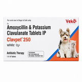 Veko Clavpet 250 – Amoxicillin & Clavulanate Tablets for Dogs & Cats