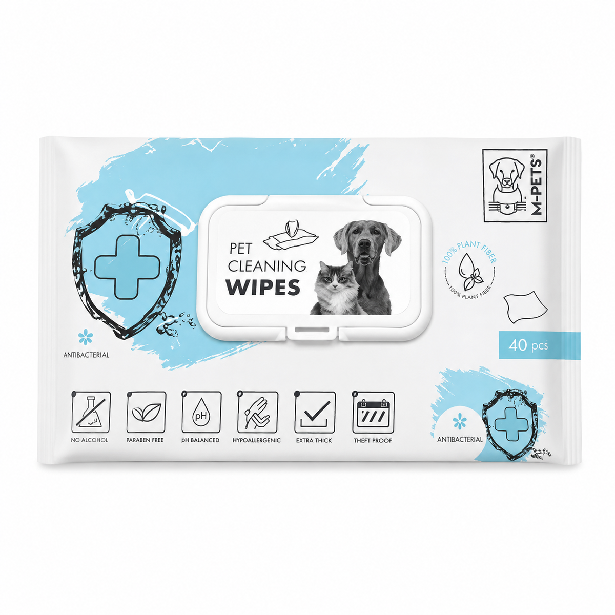 M-Pets Cleaning Wipes Antibacterial