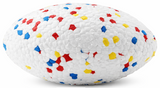 EE Toy Natural Rubber Pop Rugby Ball Chew Toy