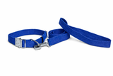 Kennel Cotton M.S. Click Lock Collar & Leash Set (1")