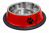 Kennel Anti Skid Printed Steel Feeding Bowl