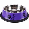 Kennel Anti Skid Printed Steel Feeding Bowl