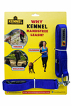 Kennel Flexi Nylon Hands - Free Leash With Adjustable Waist Belt
