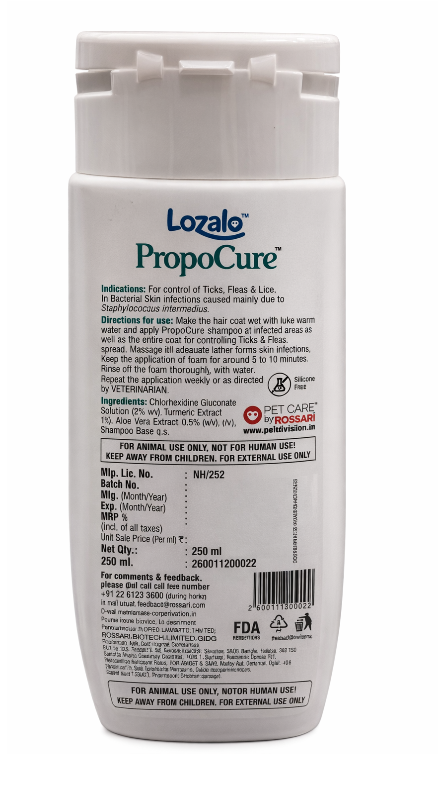 Lozalo Propo Cure For Dog Shampoo