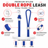 Rope Dog Leash – Thick Round Rope Double Lead by Kennel
