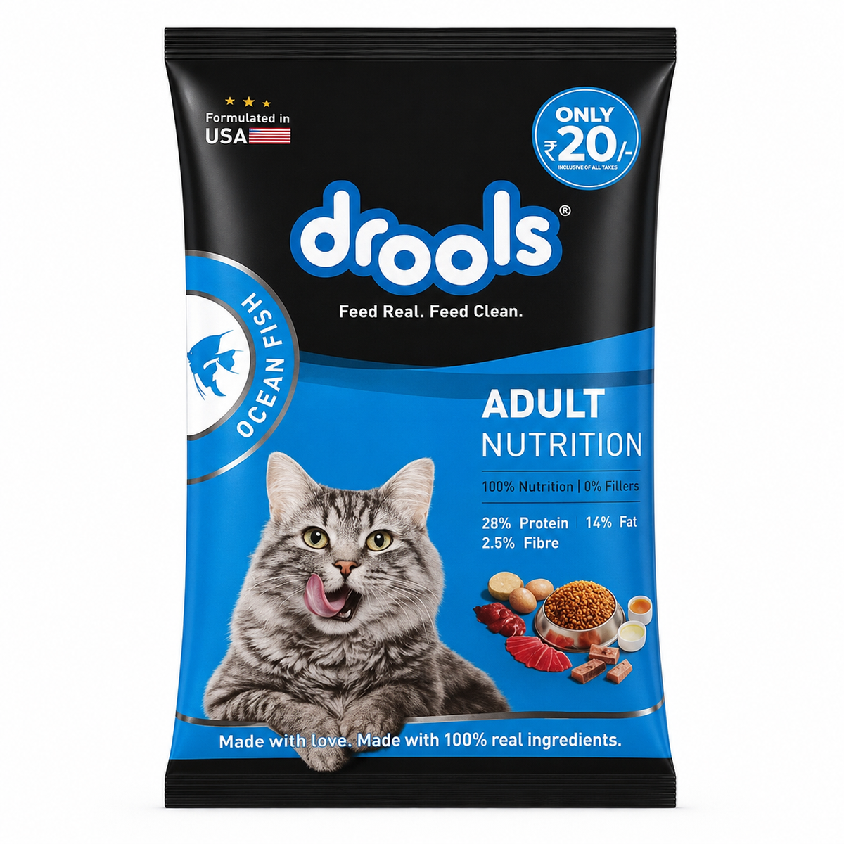 Drools Ocean Fish Adult Cat Dry Food