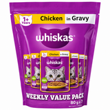 Whiskas Chicken In Gravy Adult Cat Pouch - Weekly Value Pack (80g x7)