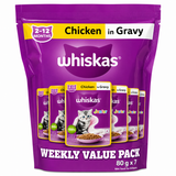 Whiskas Junior Chicken In Gravy Weekly Value Pack 80 g x 7