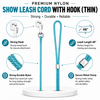 Kennel Nylon Show Leash Cord With Hook (Thin)