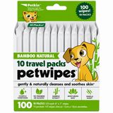 Petkin Bamboo Natural Travel Pack Petwipes