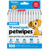 Petkin Original 10 Travel Pack Petwipes For Dogs & Cats