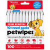 Petkin Germ Removal 10 Travel Pack Petwipes For Dogs & Cats