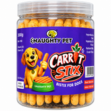 Naughty Pet Wheat Free Carrot Stix Bistix - (Jar)