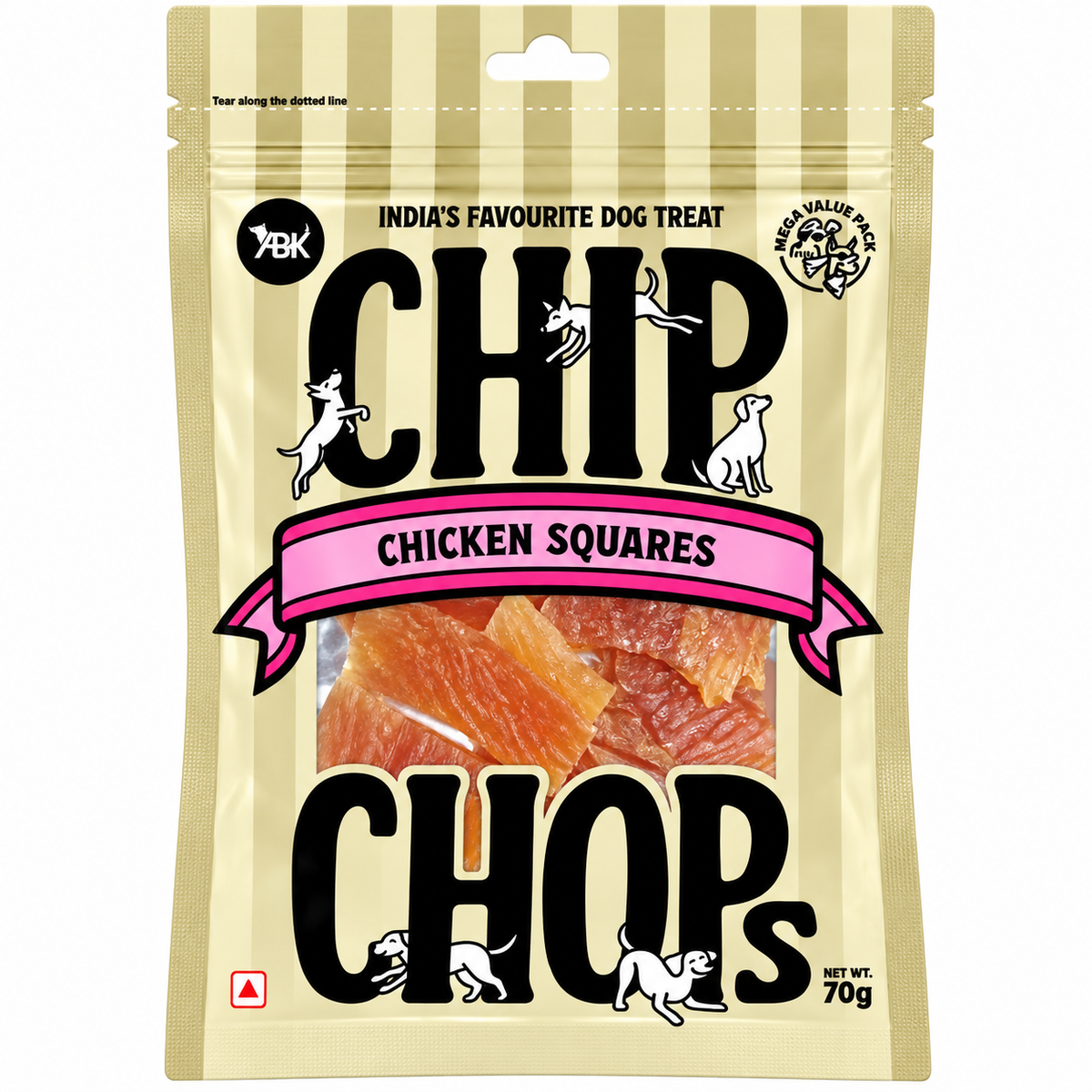 Chip Chops : Chicken Squares Dog Treats